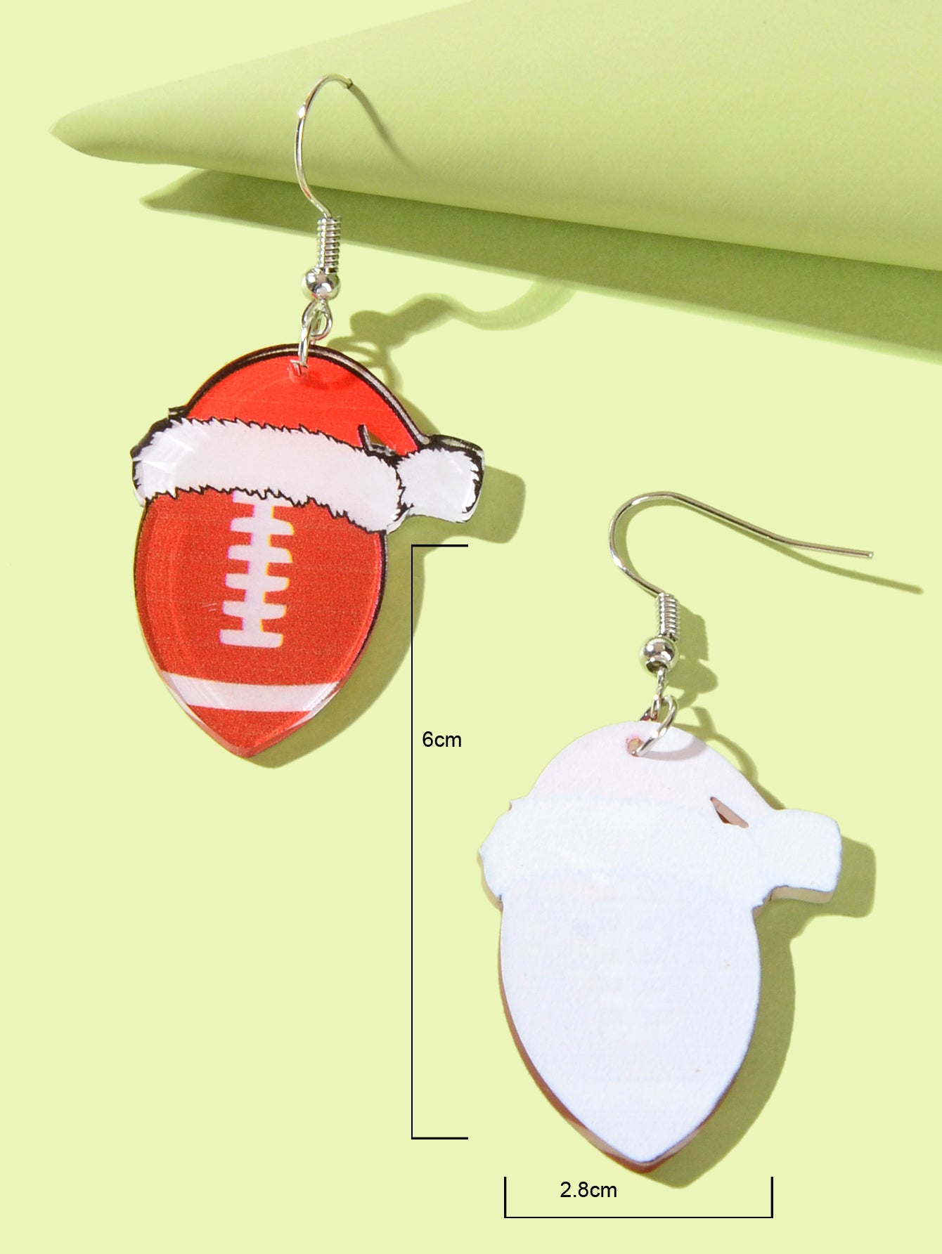 Christmas Gift Aussie Rules Footy Charm Earrings Australian Football Jewelry AFL