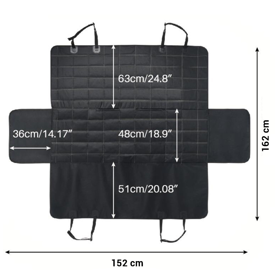 NNEAGS Luxury Car Trunk Pet Mat Boot Cargo Liner Waterproof Seat Cover Protector Hammock Non-Slip Pet Travel Essentials