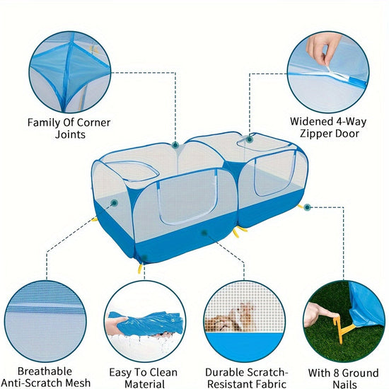 Pet Playpen Portable Outdoor Cage