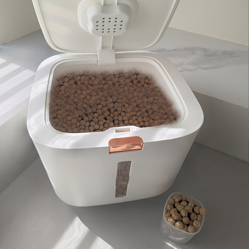 NNETM Pet Food Storage Container Flip-Top