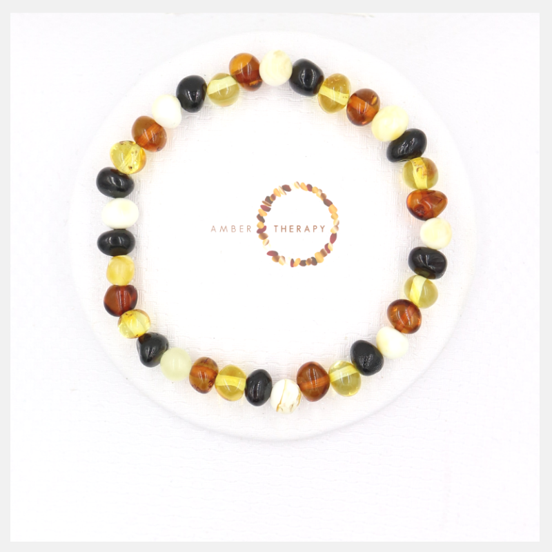 Adult Multi Amber Bracelet