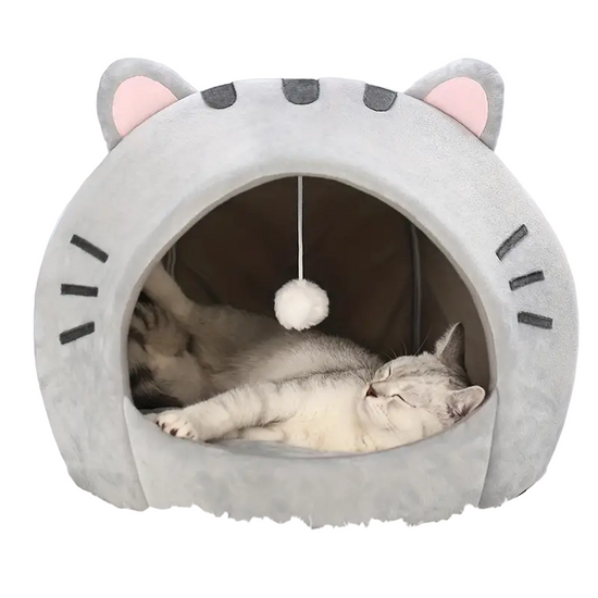Cozy Cat Bed: Warm Pet House, Kitten Cave, and Sleeping Bag