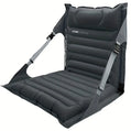 Portable Inflatable Folding Chair - Dark Gray Nylon, Camping Essential