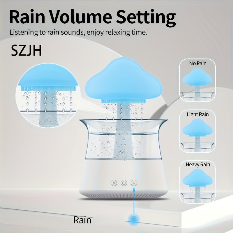 NNETM Rain Cloud Aromatherapy Essential Oil Diffuser Night Light
