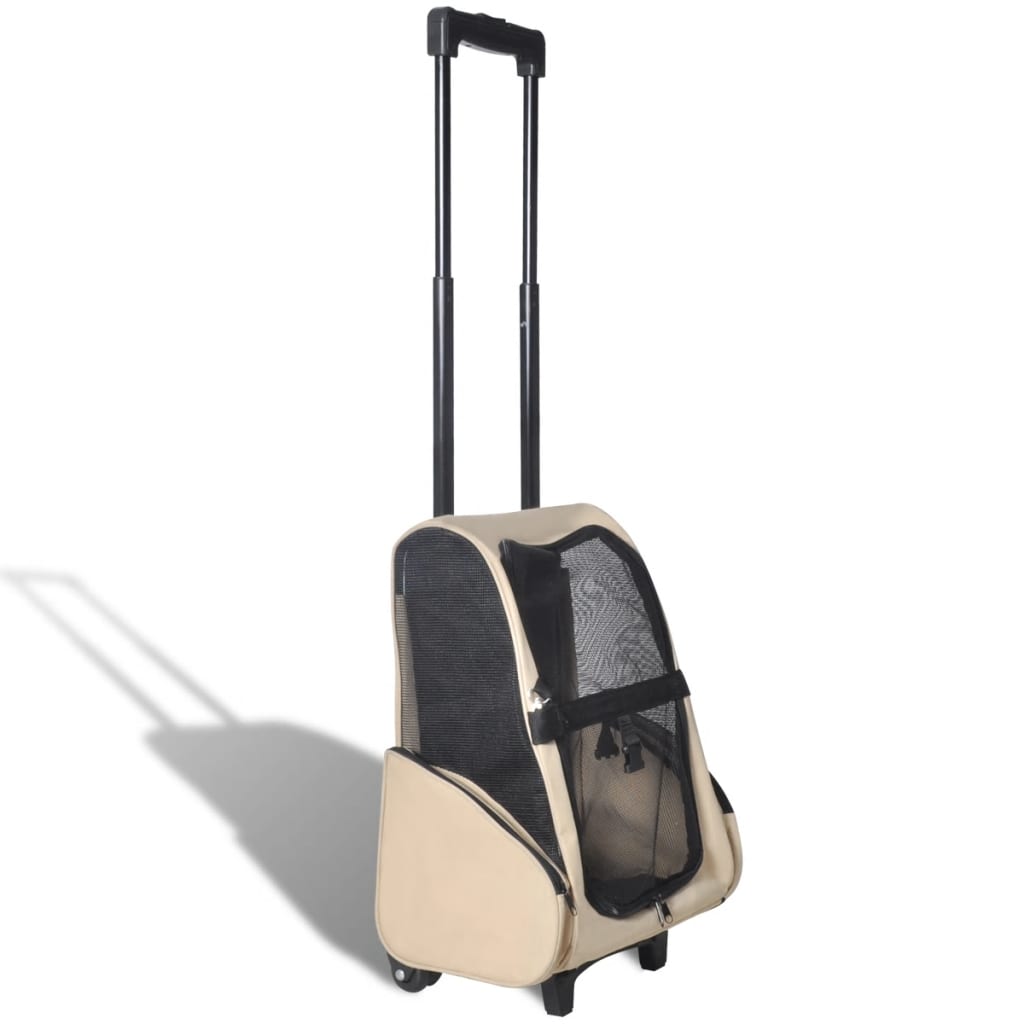 NNEVL Multipurpose Pet Trolley Beige Foldable