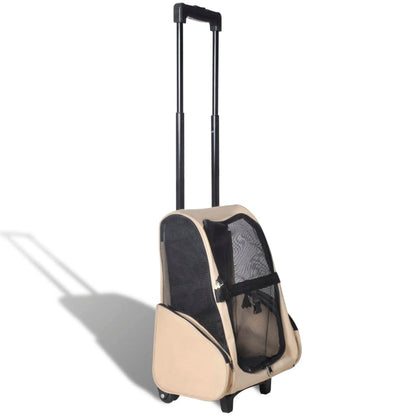 NNEVL Multipurpose Pet Trolley Beige Foldable