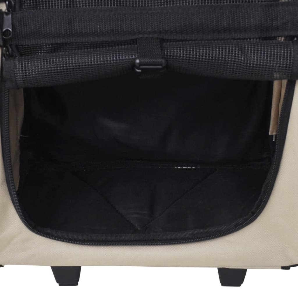 NNEVL Multipurpose Pet Trolley Beige Foldable