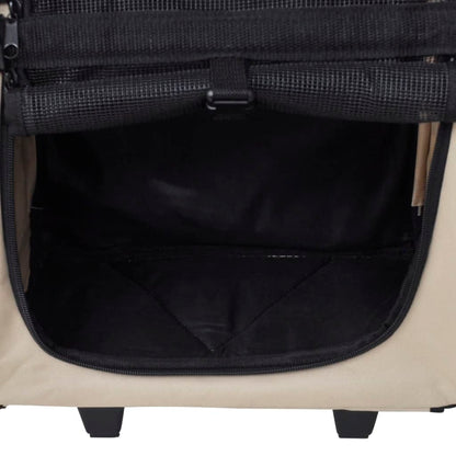 NNEVL Multipurpose Pet Trolley Beige Foldable