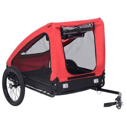 NNEVL Pet Trailer Red and Black