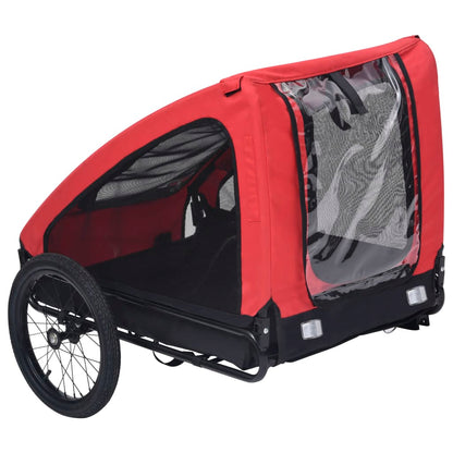 NNEVL Pet Trailer Red and Black
