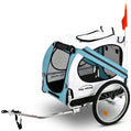 NNEMB Pet & Cargo Bike Trailer, Bicycle Pet & Cargo Trailer, Jogger, Cargo Carrier, Blue