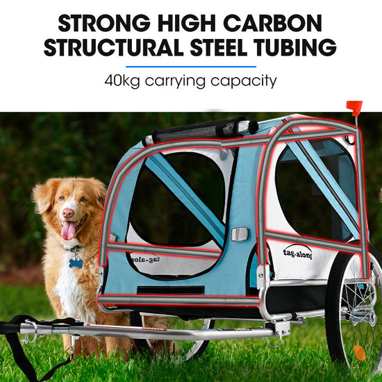 NNEMB Pet & Cargo Bike Trailer, Bicycle Pet & Cargo Trailer, Jogger, Cargo Carrier, Blue