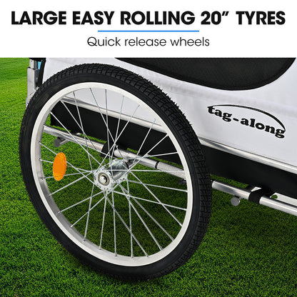 NNEMB Pet & Cargo Bike Trailer, Bicycle Pet & Cargo Trailer, Jogger, Cargo Carrier, Blue