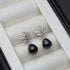 Genuine Freshwater Pearl & Simulated Diamond Floral Drop Earrings