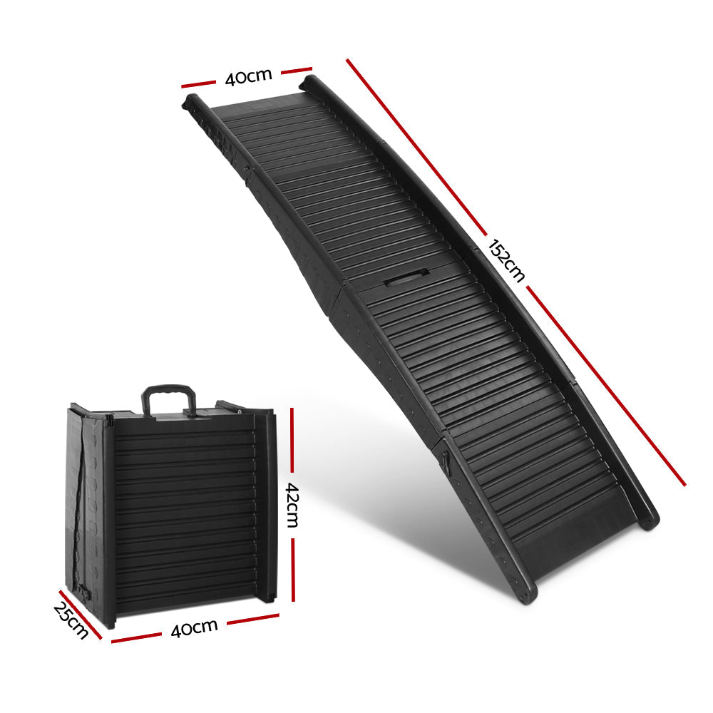 NNEDSZ Pet Portable Folding Pet Ramp for Cars - Black