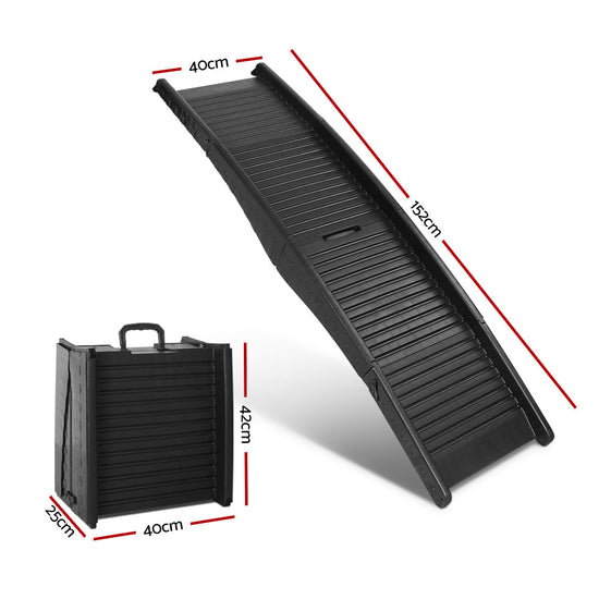 NNEDSZ Pet Portable Folding Pet Ramp for Cars - Black