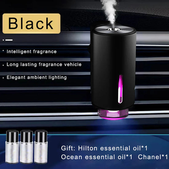 Car Air Freshener Aroma Diffuser with 3 Essential Oils
