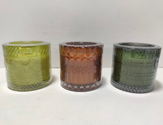 OOSC Giftpack, Premium Olive Oil Candles Trio Set: Rose Geranium, Citrus Bloom and Lemongrass and Ginger