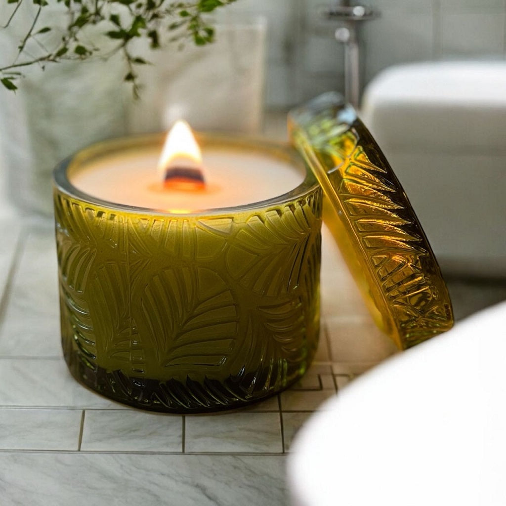 Premium Olive Oil Candle, Lemongrass and Ginger, 215g