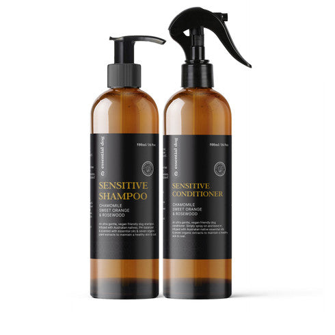 Sensitive Dog Shampoo & Conditioner Pack: Chamomile, Orange & Rosewood