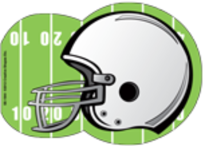 SHAPES ETC. Mini Notepad - Football Helmet