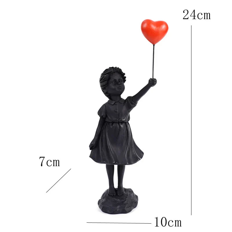 Banksy Balloon Girl Sculpture