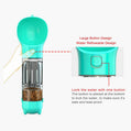 NNEDSZ Green 500ml Portable Pet Water Bottle | Multifunctional Travel Pet Feeder | Outdoor Dog Drinking Bottle with Waste Shovel