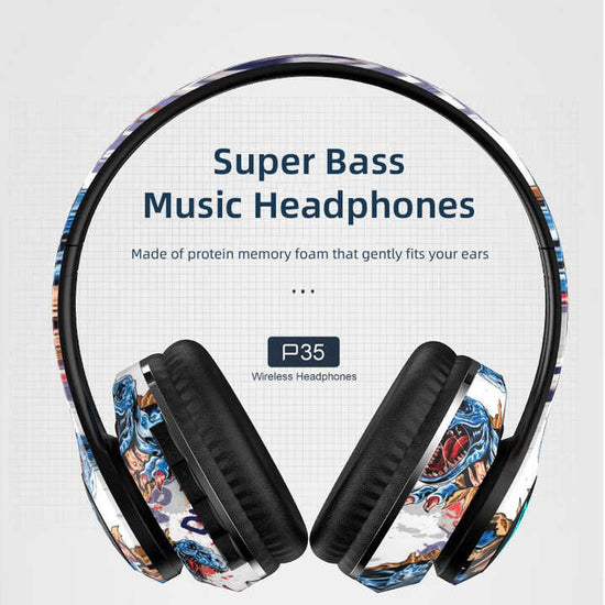 NNEDSZ Wireless Bluetooth Headphones - Stylish Over-Ear Design with Long Battery Life, Hi-Fi Sound, and Universal Compatibility (colour D)