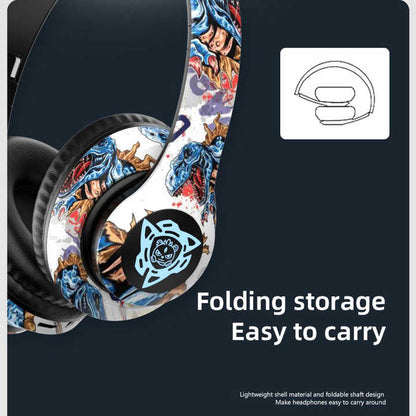 NNEDSZ Wireless Bluetooth Headphones - Stylish Over-Ear Design with Long Battery Life, Hi-Fi Sound, and Universal Compatibility (colour D)