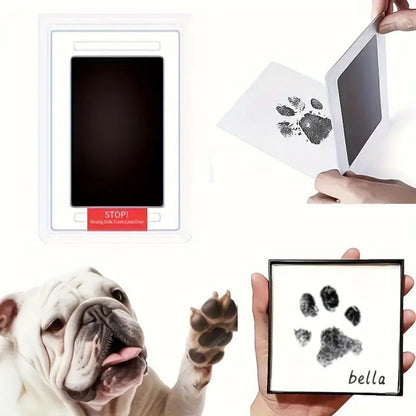 NNEDSZ Pet and Baby Safe Inkless Paw & Handprint Memory Kit - 4PCS