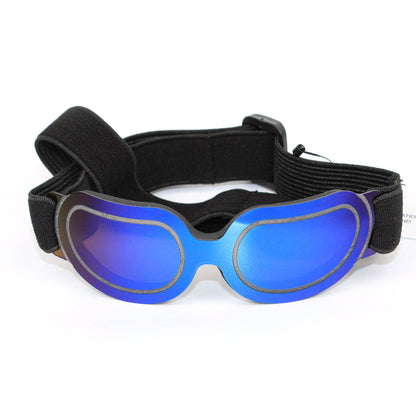 NNEDSZ Blue Lenses Pet Sunglasses for Dogs and Cats – UV Protection, Adjustable Strap, Anti-Wind and Anti-Fog Pet Goggles