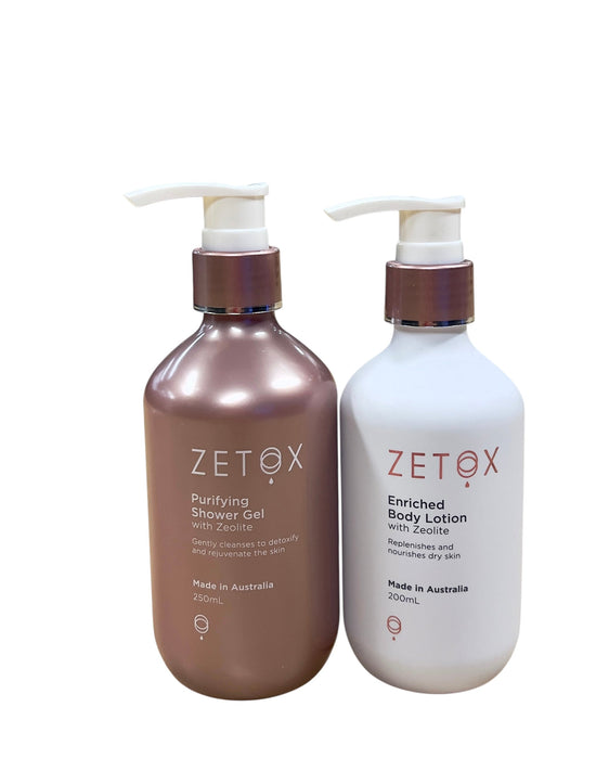 Zetox Bundle- Zetox Shower Gel and Body Lotion