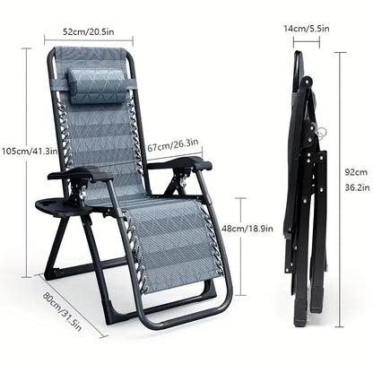 NNETM Foldable Lounge Chair for Adults - Camping Essential