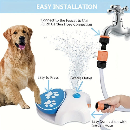 Pet Step-On Outdoor Water Fountain Toy