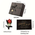 Men's Gift Set with Wallet Belt Keychain (6pcs)