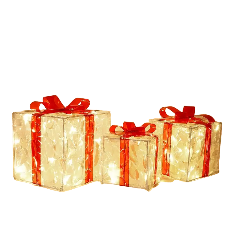 Enchanted Glow: Illuminated Christmas Gift Boxes