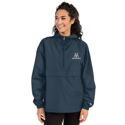 Embroidered Motovated Packable Jacket