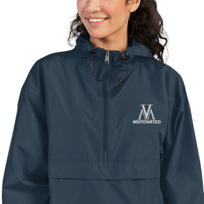 Embroidered Motovated Packable Jacket
