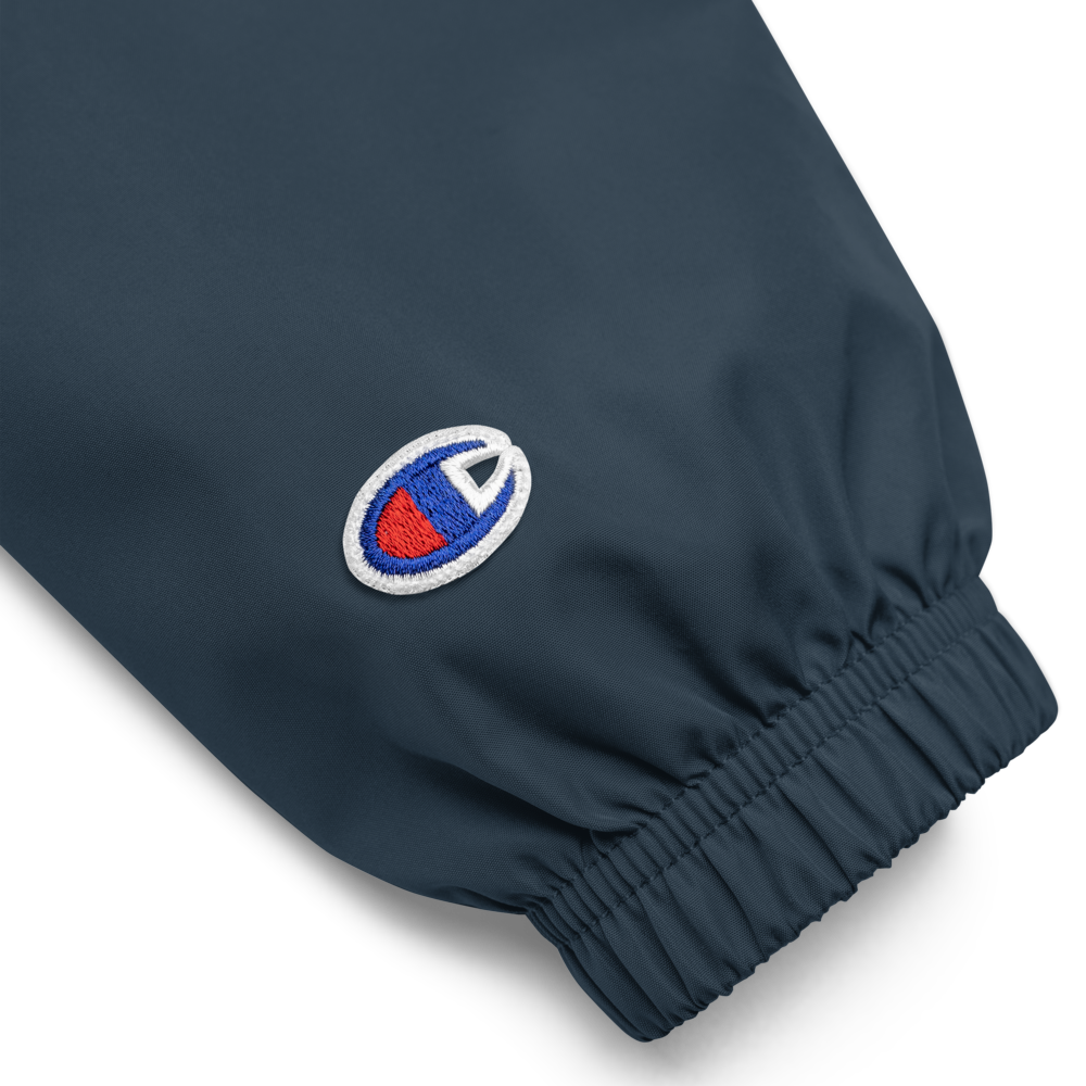 Embroidered Motovated Packable Jacket