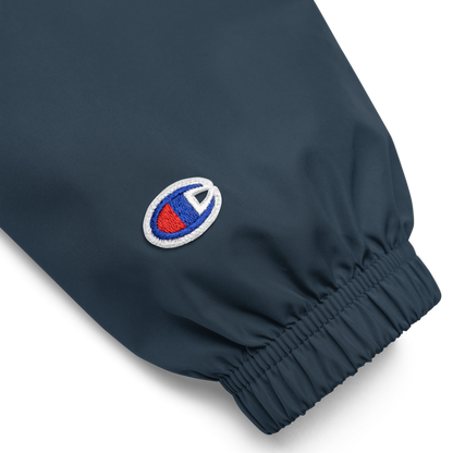Embroidered Motovated Packable Jacket