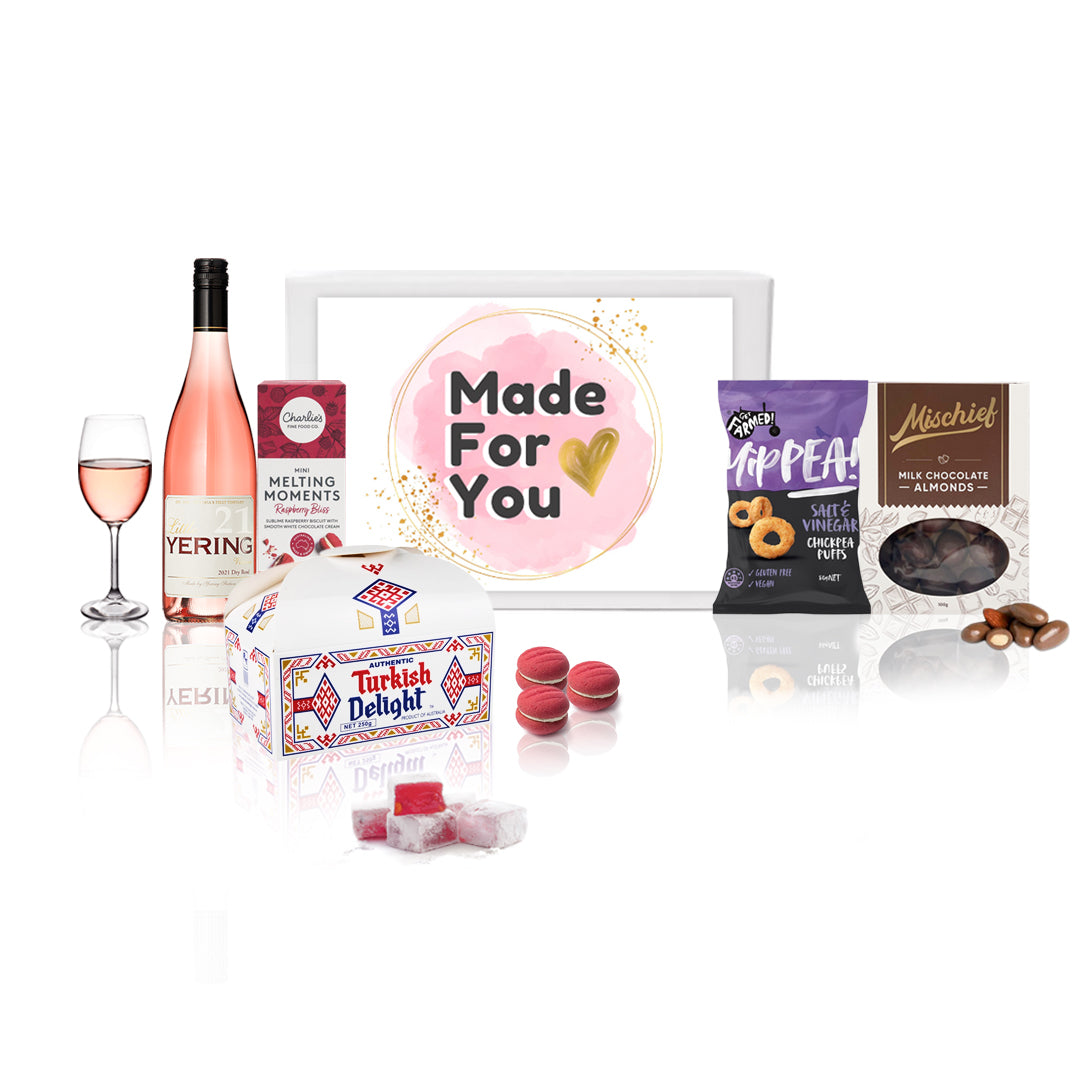 Gourmet Snacks With Rose Gift Hamper