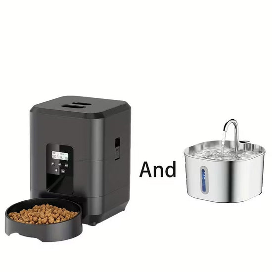 NNETM Smart Pet Water Dispenser & Automatic Cat Feeder Set