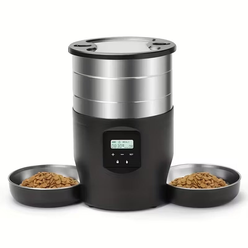 NNETM 4.5L Stainless Steel Smart Automatic Pet Feeder