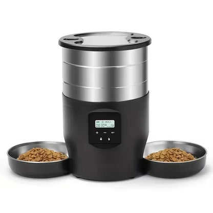 NNETM 4.5L Stainless Steel Smart Automatic Pet Feeder