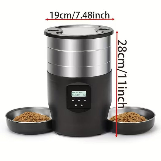 NNETM 4.5L Stainless Steel Smart Automatic Pet Feeder
