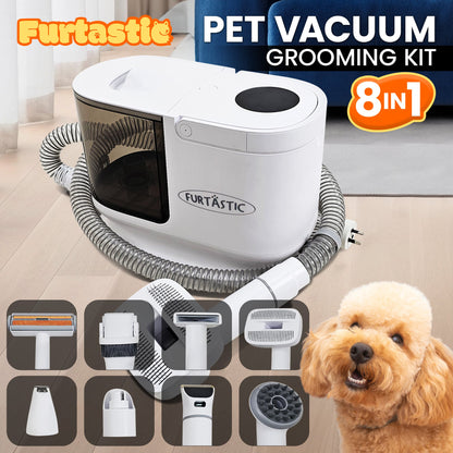 NNEDPE 8-in-1 XL Pet Grooming Kit Vacuum Cleaner