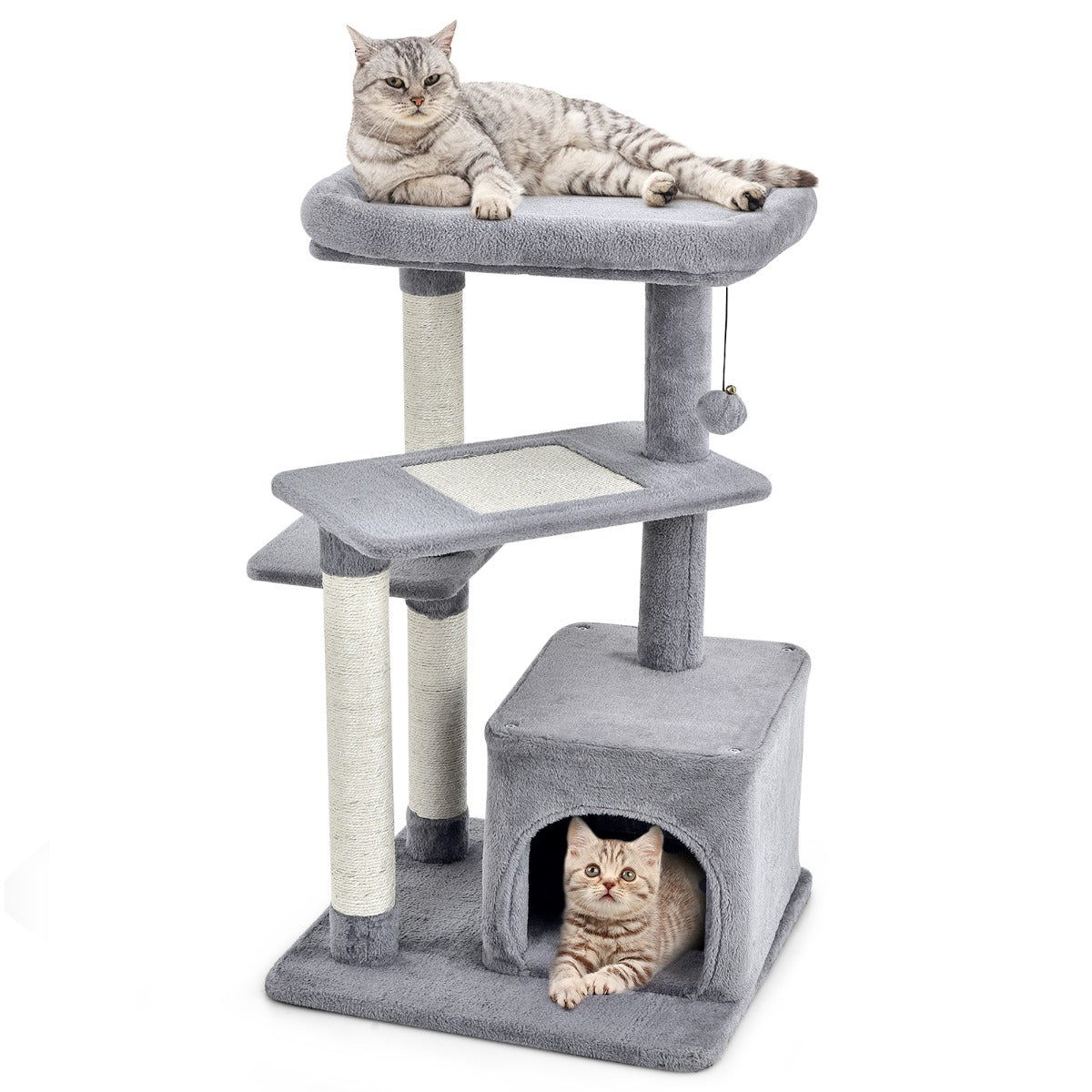 NNECW 4-Layer Cat Tree with Scratching Posts for pet