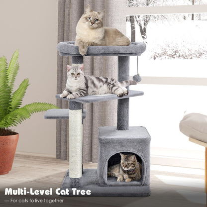 NNECW 4-Layer Cat Tree with Scratching Posts for pet