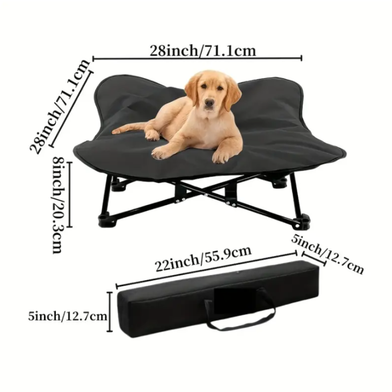 Portable Elevated Dog Bed for All Dog