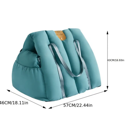 Portable Pet Car Seat & Travel Bed for Small Pets